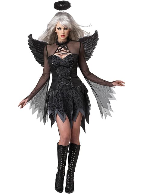 Disfraz de ángel negro Deluxe para mujer - California Costumes | Funidelia