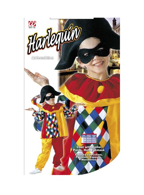 Disfraz de arlequín divertido para niño - Widmann | Funidelia