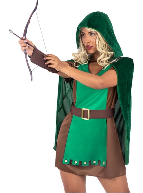 Disfraz de arquera Robin para mujer - Funiglobal | Funidelia