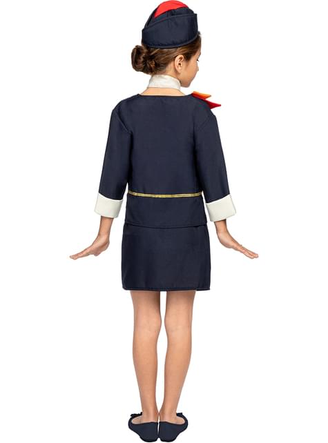 Disfraz de azafata de vuelo para niña - Funiglobal | Funidelia
