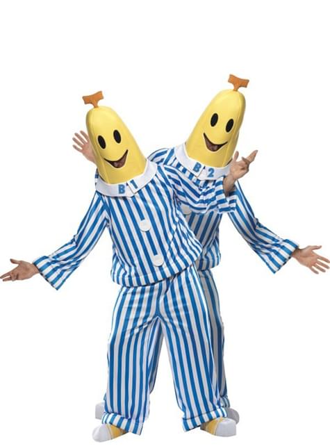 Disfraz de bananas en pijama