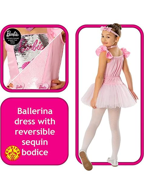Disfraz de Barbie bailarina para niña - Rubies USA | Funidelia