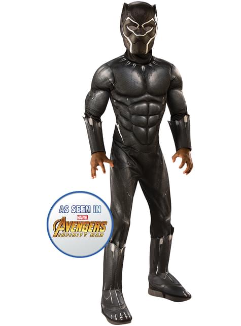 Disfraz de Black Panther deluxe para niño - Los Vengadores 4: Endgame - Rubies UK | Funidelia