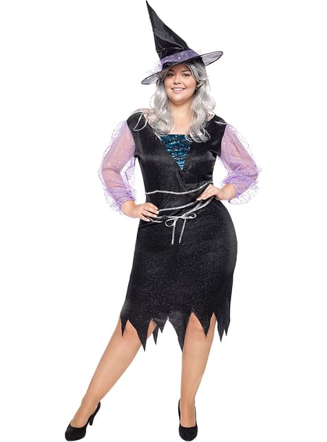Disfraz de bruja clásica para mujer talla grande - Funiglobal | Funidelia