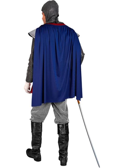 Disfraz de caballero medieval granate para hombre - Widmann | Funidelia