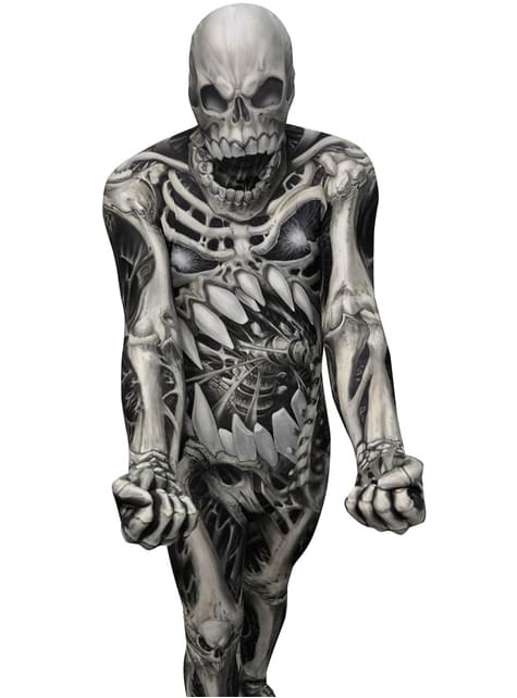 Disfraz de calavera y huesos Monster Collection Morphsuit - Morphsuits | Funidelia