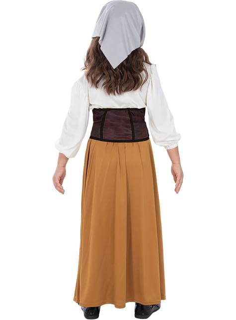Disfraz de campesina medieval para niña - Funiglobal | Funidelia
