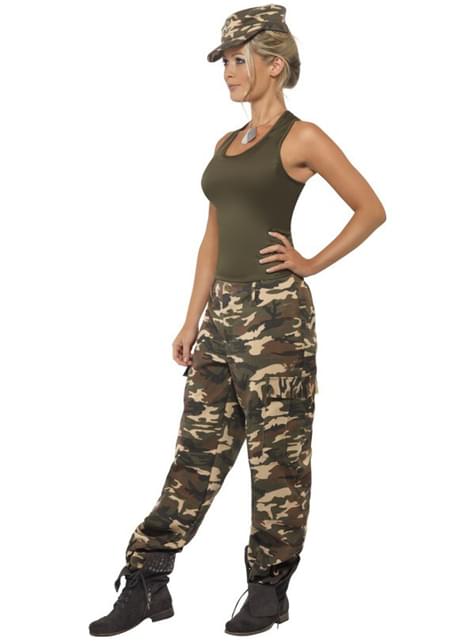 Disfraz de camuflaje para mujer