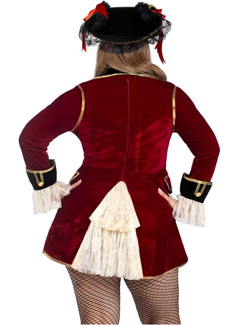Disfraz de capitán pirata para mujer talla grande - Leg Avenue | Funidelia