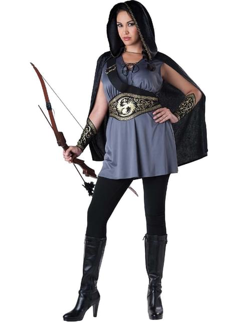 Disfraz de Cazadora Katniss para mujer talla grande - In Character Costumes | Funidelia