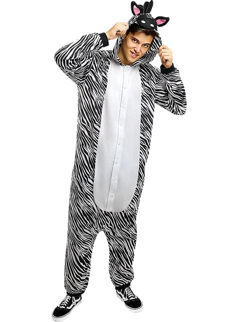 Disfraz de cebra onesie para adulto - Funiglobal | Funidelia