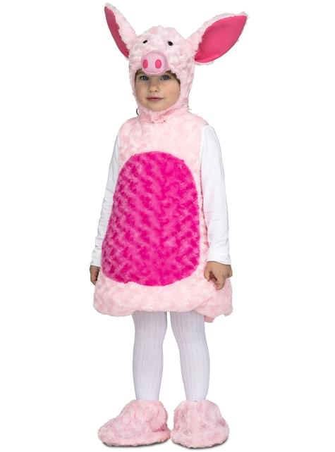 Disfraz de cerdito de peluche rosa infantil - My Other Me | Funidelia