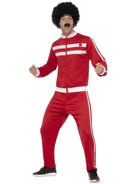 Disfraz años 80 rojo para hombre - Smiffys | Funidelia