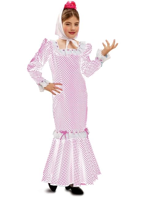 Disfraz de chulapa blanco infantil - My Other Me | Funidelia