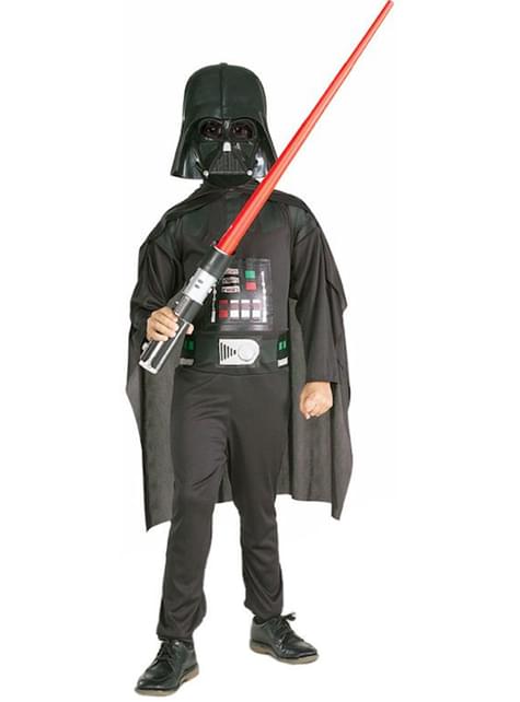 Disfraz de Darth Vader con espada láser para niño - Rubies USA | Funidelia