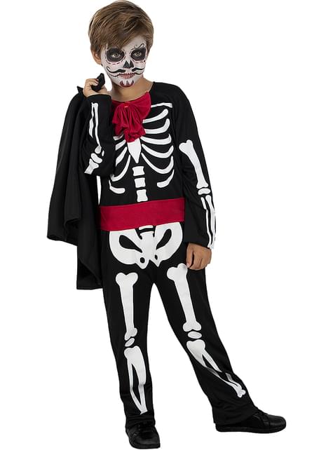 Disfraz de Día de los Muertos esqueleto para niño - Funiglobal | Funidelia
