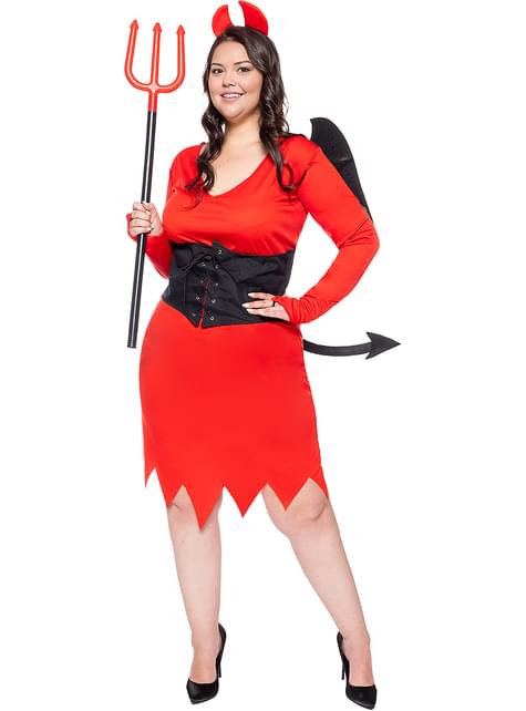 Disfraz de diablesa para mujer talla grande - Funiglobal | Funidelia