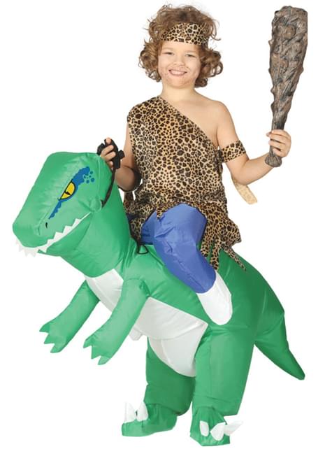 Disfraz de dinosaurio ride on hinchable infantil - Guirca | Funidelia