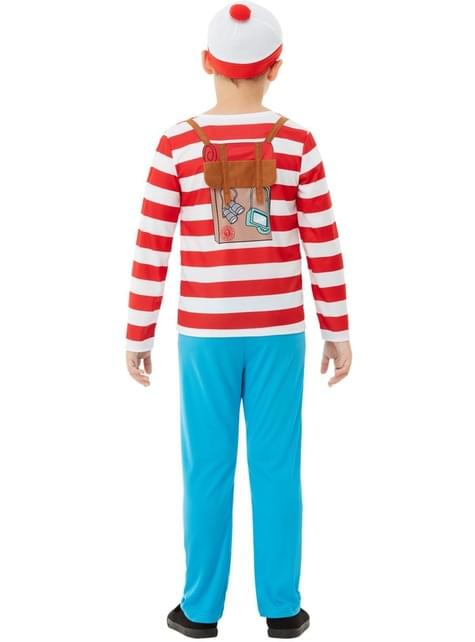 Disfraz de ¿Dónde está Wally? Deluxe para niño - Smiffys | Funidelia