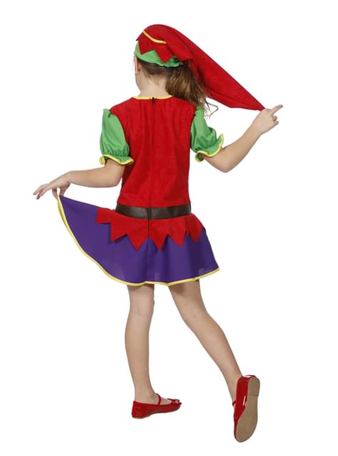 Disfraz de duende navideño para niña - Wilbers | Funidelia
