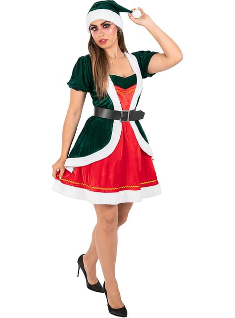 Disfraz de elfa navideña sexy para mujer - Funiglobal | Funidelia