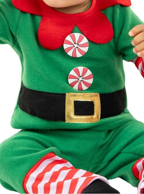 Disfraz de elfo navideño para bebé - Funiglobal | Funidelia