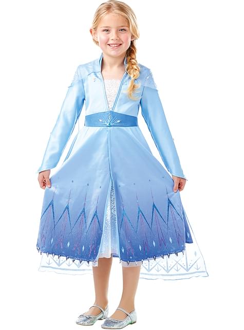 Disfraz de Elsa Frozen Premium para niña - Frozen 2 - Rubies UK | Funidelia