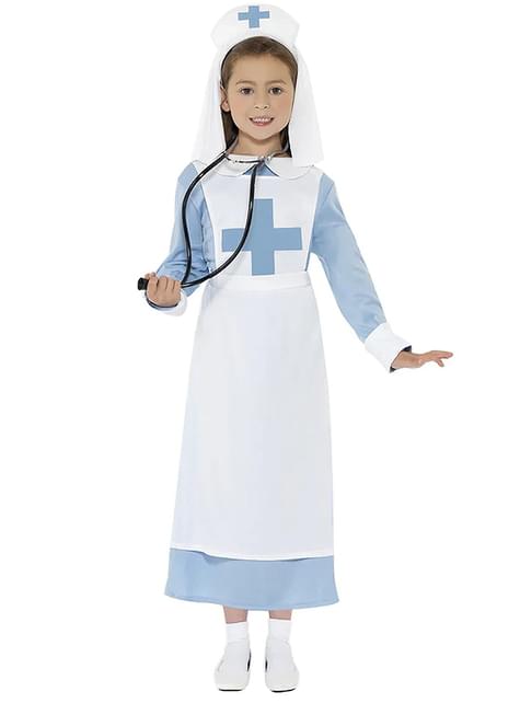 Disfraz de enfermera de guerra para niña - Smiffys | Funidelia