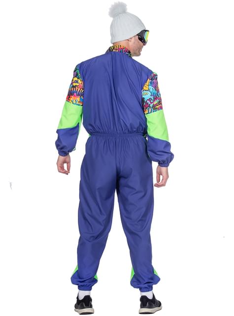 Disfraz de esquí de los años 80 retro para hombre - Wilbers | Funidelia