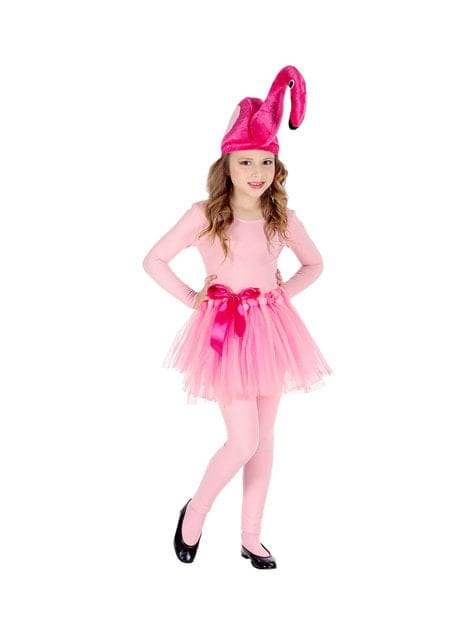 Disfraz de flamenco rosa para niña