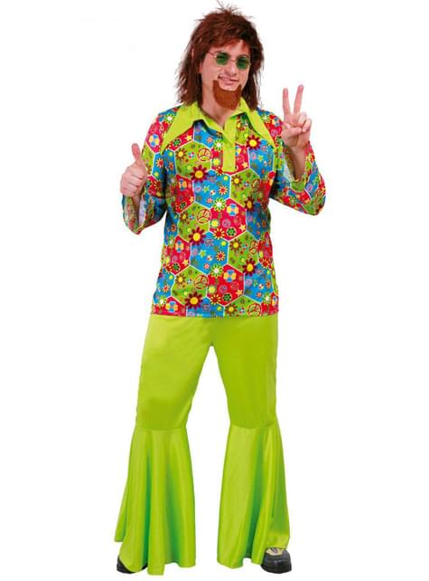 Disfraz de flower power para hombre - Guirca | Funidelia