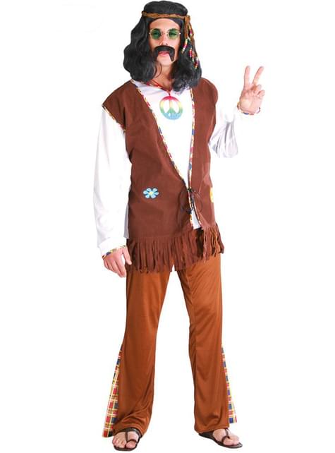 Disfraz de hippie feliz
