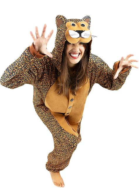 Disfraz de leopardo onesie para adulto - Funiglobal | Funidelia