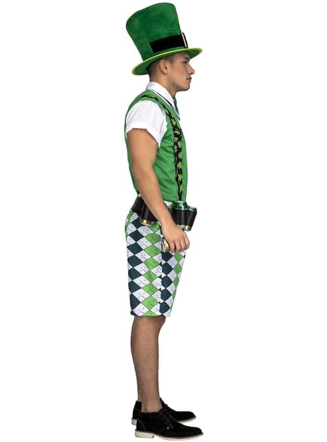 Disfraz de leprechaun irlandés para hombre
