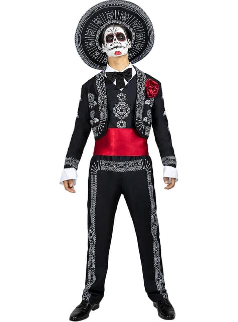 Disfraz de Día de los Muertos para hombre talla grande - Funiglobal | Funidelia