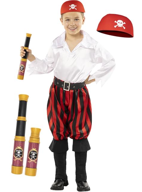 Disfraz de pirata para niño con accesorios - Colección bucanero - Funiglobal | Funidelia