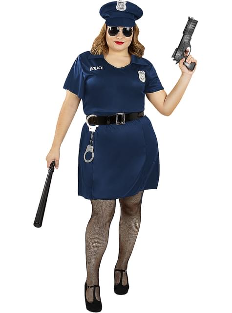 Disfraz de policía para mujer talla grande - Funiglobal | Funidelia