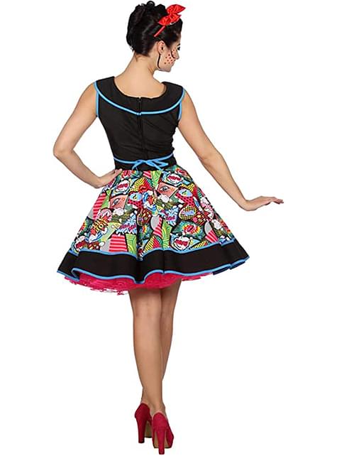 Vestido Pop Art pin up para mujer - Wilbers | Funidelia