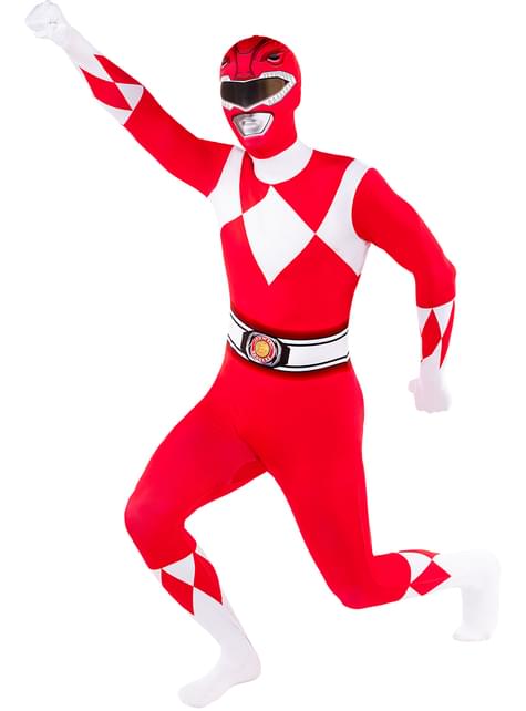 Disfraz de Power Ranger rojo segunda piel - Funiglobal | Funidelia