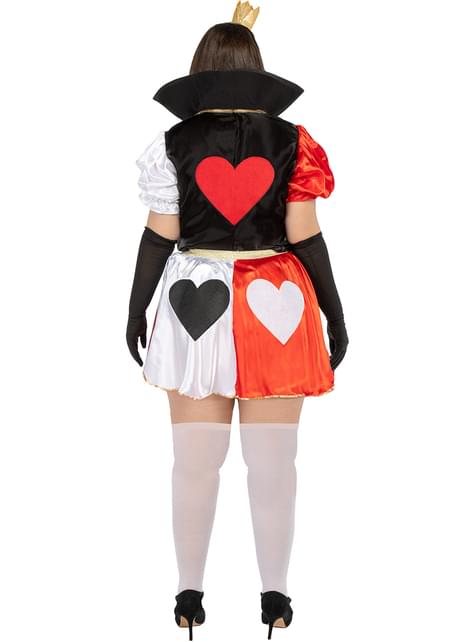 Disfraz de Reina de corazones para mujer talla grande - Funiglobal | Funidelia