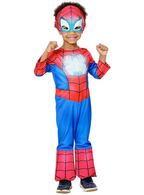 Disfraz de Spiderman brilla en la oscuridad para niño - Spidey y su superequipo - Rubies UK | Funidelia