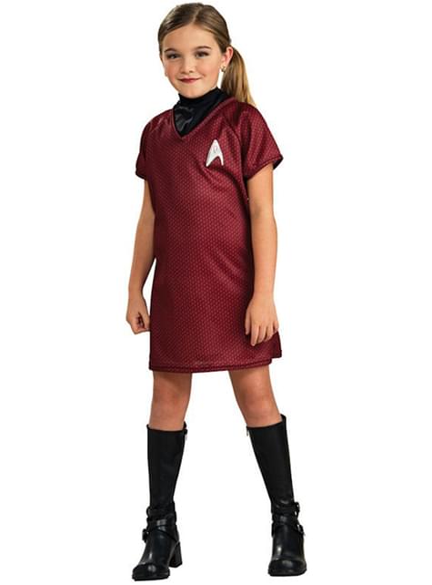 Disfraz de Star Trek Uhura rojo niña - Rubies USA | Funidelia