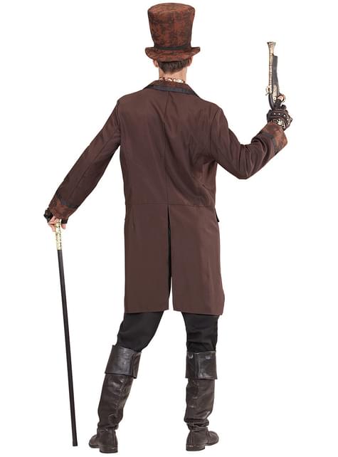 Disfraz de steampunk elegante marrón para hombre - Widmann | Funidelia