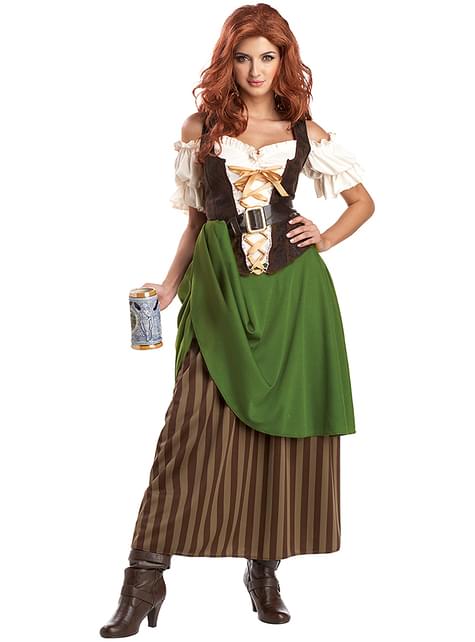 Disfraz de tabernera medieval premium para mujer - California Costumes | Funidelia