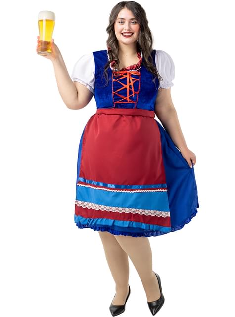 Disfraz de Tirolesa deluxe para mujer talla grande - Funiglobal | Funidelia