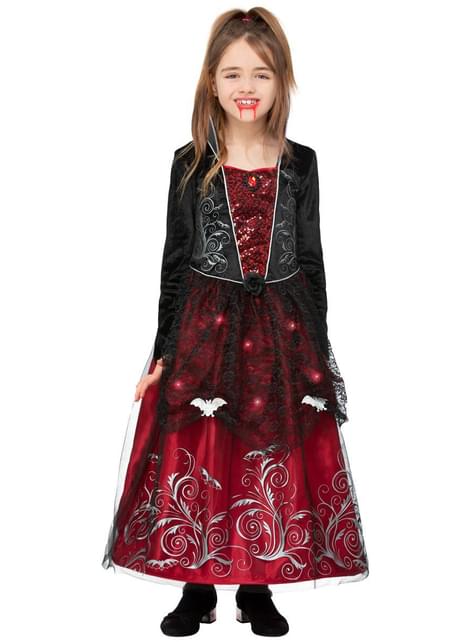 Disfraz de vampiresa murciélago Deluxe para niña - Smiffys | Funidelia