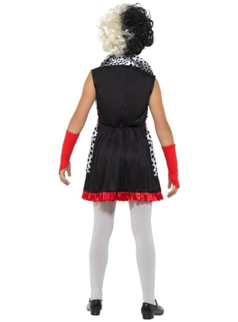 Disfraz de villana Cruella para niña - Smiffys | Funidelia