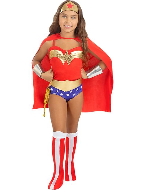 Disfraz de Wonder Woman clásica para niña - Funiglobal | Funidelia