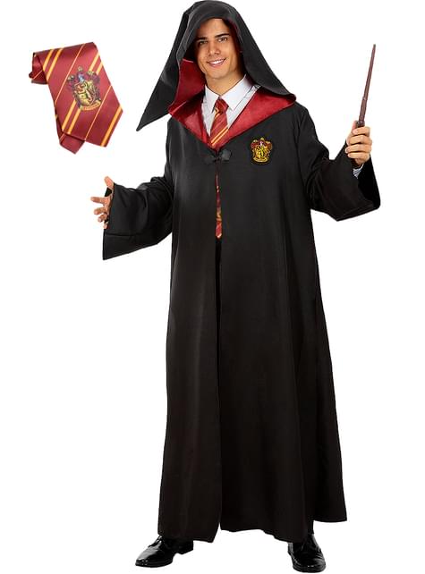 Disfraz Harry Potter con corbata para adulto - Gryffindor