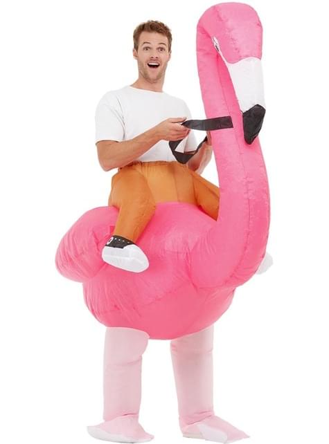 Disfraz hinchable de flamenco para adulto - Smiffys | Funidelia